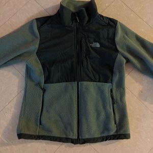 Green North face Denali jacket